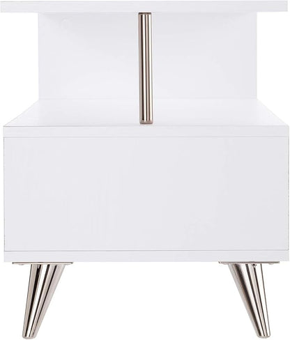 SEI Furniture Sills Low Profile TV Stand, White