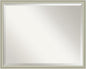 Amanti Art Silver Bathroom Mirror for Over Sink, 24x30 Florence Silver Rectangle Vanity Mirror, Large Casual Frame, Hangs Horizonally and Vertically, Bathroom Wall Decor, Beveled Edge from WI, USA
