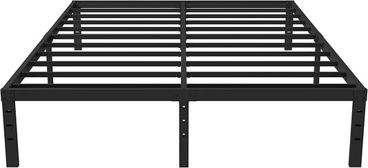 16 Inch Queen Bed Frame No Box Spring Required, Metal Platform Queen Size Bed Frames with 14 Inch Storage, 3,500 lbs Heavy Duty Steel Slats Support, Easy Assembly Mattress Foundation