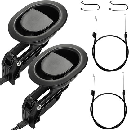 2 Sets of Metal Recliner Release Pull Handle, Universal Heavy Duty Sofa Release Lever Pull Handle with Cable, Recliners Repair Replacement Parts Fits Most Furniture Recliner Couch Sofa Chair