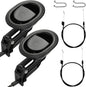 2 Sets of Metal Recliner Release Pull Handle, Universal Heavy Duty Sofa Release Lever Pull Handle with Cable, Recliners Repair Replacement Parts Fits Most Furniture Recliner Couch Sofa Chair