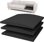 Couch Cushion Support for Sagging Seat, High-Density Curved Foam Sofa Furniture seat Couch Cushions Support Repair, 20"x20" Black Set of 3