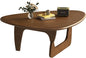 Mid Century Modern Coffee Table, Solid Wood Triangle Coffee Table for Living Room, Modern Tea Table for Home, 43.3x30.7x16.5