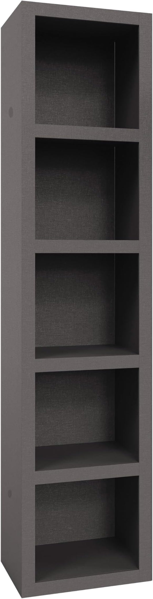 Oakland Living Dark Grey 84-in Tall Wooden Bookcase Shelf