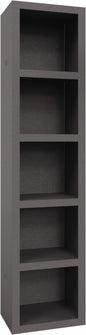 Oakland Living Dark Grey 84-in Tall Wooden Bookcase Shelf