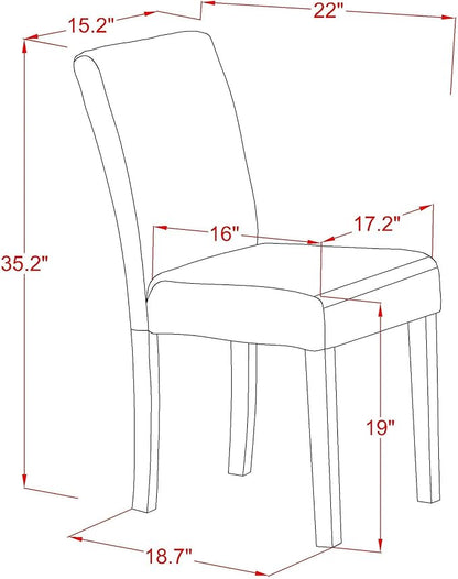 East West Furniture ANAB3-OAK-04 3 Piece Dinette Set for Small Spaces Contains a Round Dining Table with Pedestal and 2 Light Tan Linen Fabric Upholstered Chairs, 36x36 Inch, Oak