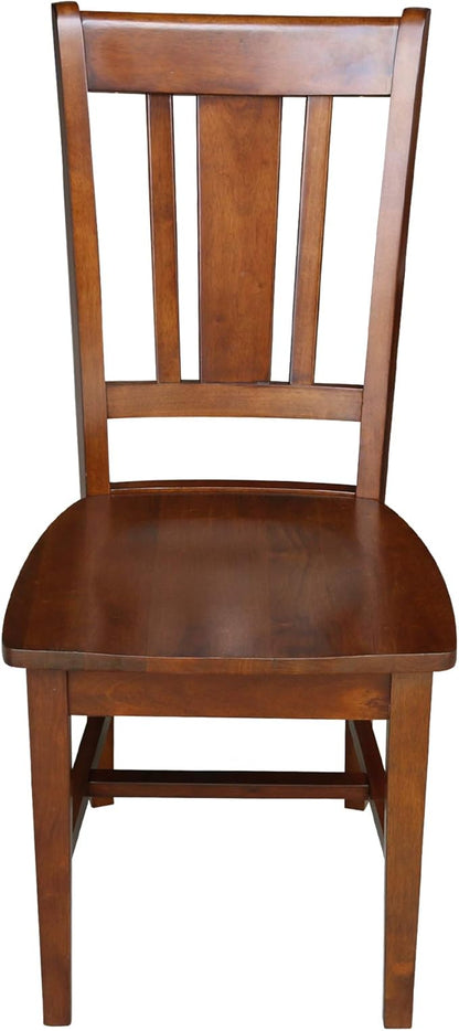 International Concepts San Remo Splat Back Chair, Espresso