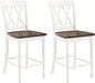 Crosley Furniture Shelby Wood X Back Counter Height Bar Stools Set of 2