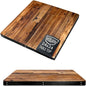 Reclaimed Wood Table Top - Rustic Recycled Wooden Piece Perfect for Signs, Kitchens, Dining and Coffee Table Tops (Reclaimed Wood Table Top with Metal Edge, 24" x 24")