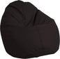 FDP SoftScape Dew Drop Bean Bag Chair with Supportive High-Back Design, For Kids, Teens and Adults, Alternative Seating for Dorms, Schools, Libraries, Daycares or Home - Black