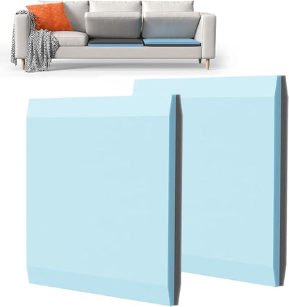 Couch Cushion Support for Sagging Cushions 20''x20'', Two in One Sofa Cushion Support to Repair Sagging Seats, Lift Saggy Seats, Extend Couch's Life, Blue & Grey 2PCS