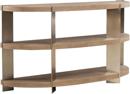 Liberty Furniture Harlow Living Room Sofa Table - Sandstone & Satin Nickel