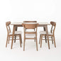 Christopher Knight Home Idalia 50" Rectangular Dining Set, 5-Pcs Set, Natural Walnut / Light Beige