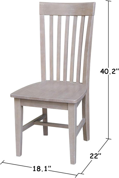 International Concepts Cosmo Chair Washed Gray Taupe