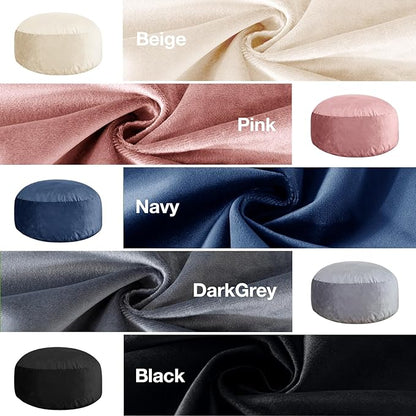 5 Ft Bean Bag Chairs for Adults with Memory Foam Filling, Comfy Bean Bag Sofa with Filler Included, Soft Dutch Velvet Fabric Beanbags,5 Foot, Navy