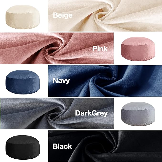 4 Ft Bean Bag Chairs for Adults/Teens with Memory Foam Filling, Comfy Bean Bag Sofa with Filler Included, Soft Dutch Velvet Fabric Beanbags,4 Foot, Grey