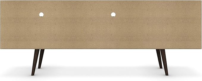 Manhattan Comfort Liberty Mid Century Modern TV Stand for Televisions up to 65 Inches, Bedroom and Living Room Entertainment Center with Storage, Shelves, and Cabinet, 71" Wide, White