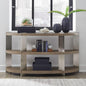 Liberty Furniture Harlow Living Room Sofa Table - Sandstone & Satin Nickel