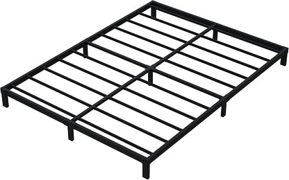 7 Inch California King Bed Frame No Box Spring Need, Low Profile Metal Platform Cal King Size Bed Frame, Heavy Duty Support Bedframes California King, Easy Assembly