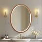 OVALCREST - Oval Wooden Beveled Wall Mirror for Home Decor, Bathroom, Vanity, Bedroom, Living Room, Hallway - London Style (Sunset Gold) 31.1 x 41.1