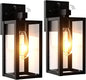 Dawn to Dusk Outdoor Sensor Motion Sensor Light Fixture Waterproof Porch Lights Anti-Rust Exterior Wall Mount Light Outdoor Wall Lantern for Patio Front Door Garage - 2 Pack