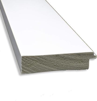 Amanti Art White Bathroom Mirror for Over Sink, 36x46 Cabinet White Rectangle Vanity Mirror, X-Large Modern Contemporary Frame, Hangs Horizonally and Vertically, Bathroom Wall Decor, Beveled Edge