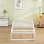 EMODA 12 Inch Twin XL Bed Frame, Metal Platform White Bed Frame No Box Spring Needed, Heavy Duty Steel Slats Support, Easy Assembly, Noise Free