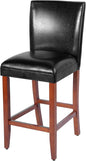 Homepop Home Decor | Classic Counter Height Bar Stools | 29 Inch Bar Stools | Decorative Home Furniture (Black) Single Pack