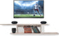 Floating TV Stand, Wall Mounted Floating Media Shelf Organizer Entertainment Center Console for Home and Office, Storage for Accessories Wifi Router Remote Control DVD Player and More (White)
