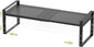 Expandable Stackable Aadjustable Shoe Rack Pantry Shelf for Kitchen Cabinets Counter Shelves Countertop Cupboard Storage Solution,Sturdy Heavy-Duty Metal Construction(1Pack/Black/Large)