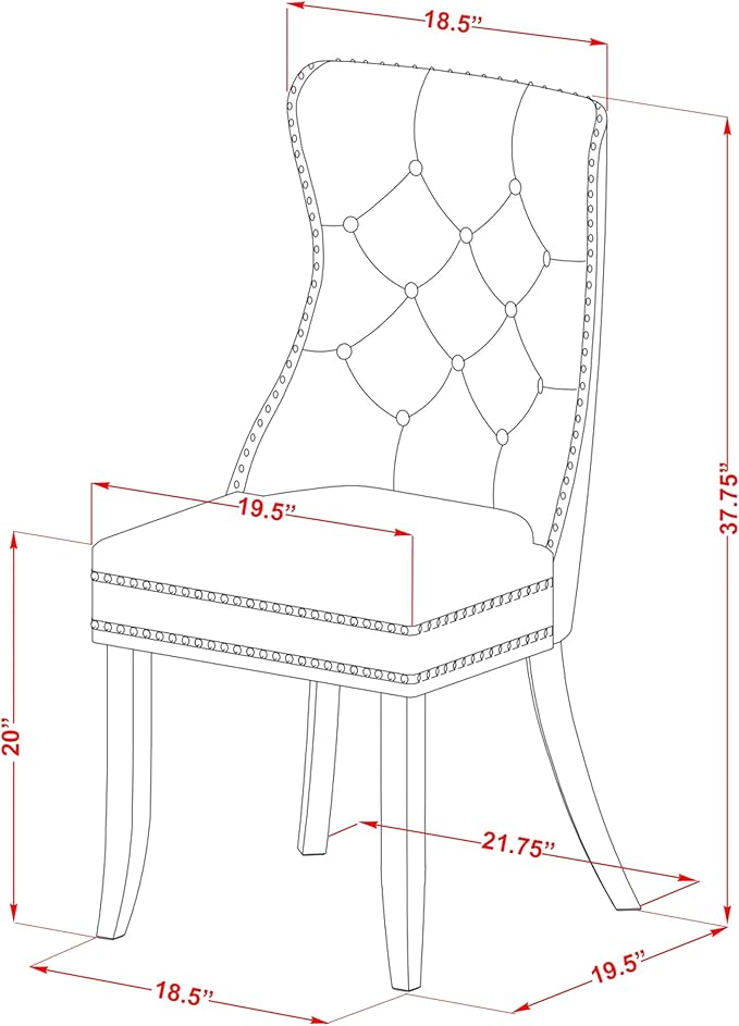 East West Furniture DODA5-MAH-13 5 Piece Dinette Set Includes a Rectangle Dining Table with Butterfly Leaf and 4 Polyester Fabric Upholstered Chairs, 42x78 Inch, Mahogany