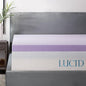 Lucid 3 Inch Lavender Infused Memory Foam Mattress Topper - Ventilated Design – Pressure Relieving Bed Topper - Mattress Pad – CertiPur Certified - Twin Size