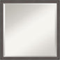 Amanti Art Silver Bathroom Mirror for Over Sink, 22x22 Florence Pewter Square Vanity Mirror, Medium Casual Frame, Hangs Horizonally and Vertically, Bathroom Wall Decor, Beveled Edge from WI, USA