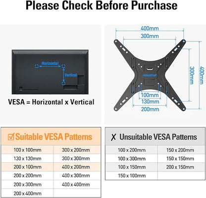 MOUNTUP Long Arm TV Wall Mount for Most 26-65 Inch TVs, Corner TV Mounts with 37.4 Inch Extension Arm, Smooth Swivel Tilt Single Stud Full Motion Bracket Max VESA 400x400mm, Holds to 77 lbs, MU0047