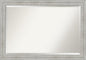 Amanti Art White Bathroom Mirror for Over Sink, 29x41 Rustic White Wash Rectangle Vanity Mirror, Large Rustic Farmhouse Wood Frame, Hangs Horizonally and Vertically, Bathroom Wall Decor, Beveled Edge