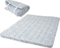 EMOOR Japanese Padded Futon Mattress Machi Queen Triangle-Gray (Shinsengumi Makoto), Gusset Foldable Storable Elastic Bands Floor Sleeping Guest Bed Tatami Mat