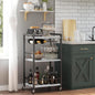 TUTOTAK Bar Cart, Home Bar Serving Cart, Small Wine Cart with 3-Tier Shelf, Beverage cart, Drink Cart with Wine Rack and Glass Holder, Rolling bar carts for Home, Living Room, Marble White BC01BM035