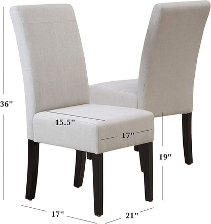 Christopher Knight Home Pertica Linen Dining Chairs, 2-Pcs Set, Natural