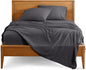 Bare Home Ultra-Soft Full XL Sheet Set - Luxury 1800 - Hydro-Brushed - Deep Pockets - Easy Fit - 4 Piece Set - Bedding Sheets & Pillowcases (Full XL, Forged Iron Grey)
