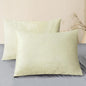 CaliTime Throw Pillow Covers Decorative 20 X 26 Inches Pack of 2 Cozy Chenille Standard Pillow Shams Cases for Couch Sofa Bed Living Room Home Beige