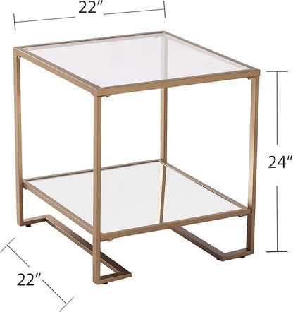 Southern Enterprises Horten End Table, Gold
