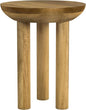 Natural Mango Wood 3-Leg End/Side Round Table