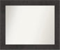 Amanti Art White Bathroom Mirror for Over Sink, 28x34 Ridge White Rectangle Vanity Mirror, Large Traditional Frame, Hangs Horizonally and Vertically, Bathroom Wall Decor, Non-Beveled Edge from WI, USA