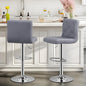 VECELO Adjustable Bar Stools Set of 2, Bar Height Stools for Kitchen Counter