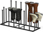 ORLESS Boot Rack Metal Black 8 Pairs Free-Standing Shoe Rack Boot Organizer Storage for Closet Entryway, Garage, Dorm Room, Hallway, Outdoor, Boot Rack