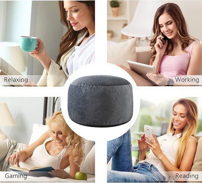 5 Ft Bean Bag Chairs for Adults with Memory Foam Filling, Comfy Bean Bag Sofa with Filler Included, Soft Dutch Velvet Fabric Beanbags,5 Foot, Grey