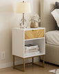 Masupu Extra Large Nightstand,Boho Night Stand Modern Farmhouse Wood Bedside Table with Storage Drawer,Side End Table for Bedroom,Living Room,Office White