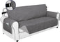 PureFit Reversible Sofa Couch Cover Water Resistant Couch Covers for 3 Cushion, Washable Furniture Cover with Non-Slip Foam and Adjustable Strap for Dogs, Pets (Sofa, Gray/Light Gray)