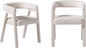 Walker Edison Ezra Modern Solid Wood Rounded Back Dining Chair - Natural (Set of 2)