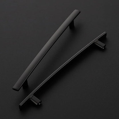 30 Pack Cabinet Handles 6.25" Hole Center - Curved Cabinet Pulls Black Drawer Pulls for Kitchen Cupboard Solid Hardware for Dresser Drawer Arch Hardware